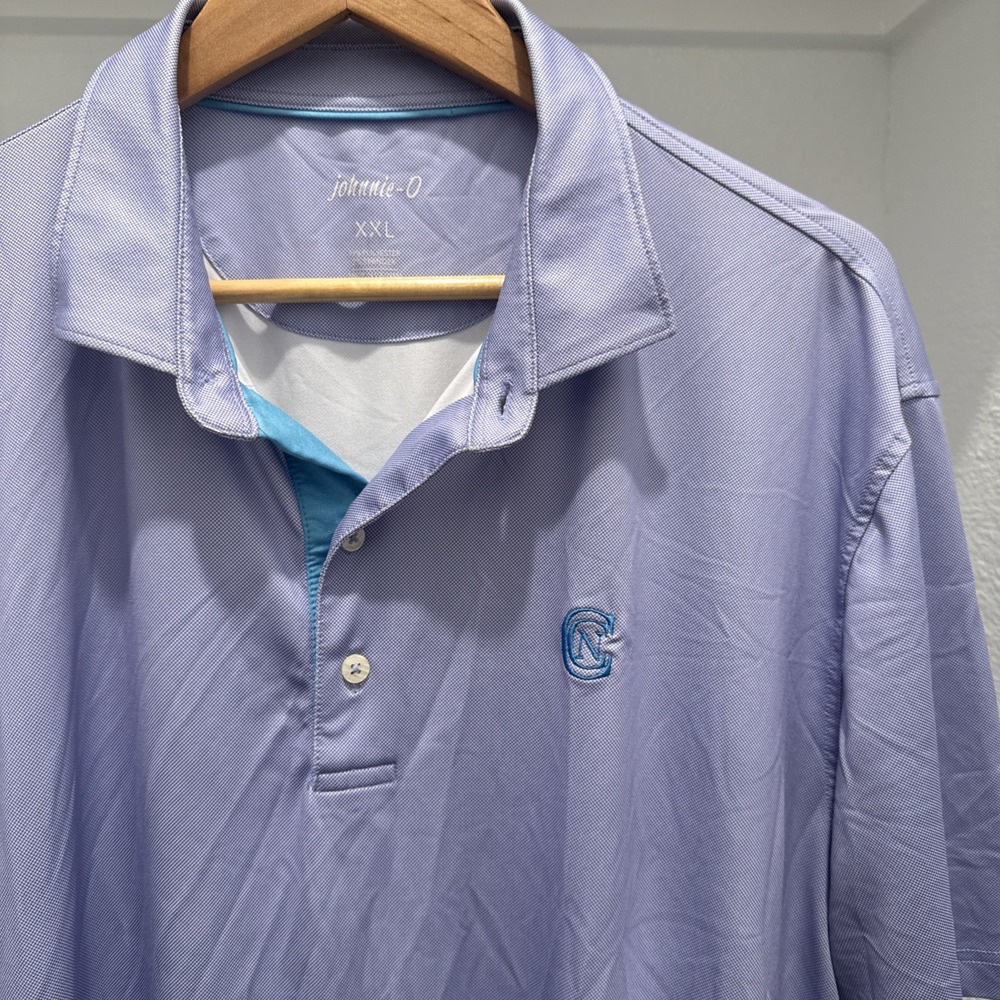 Johnnie-O Polo Shirt Men's XXL Purple Golf Performance